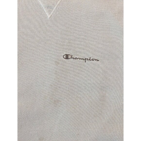 Champion Vintage 90s Faded Green Single V Crewneck Sweatshirt / Size L - Picture 9 of 15